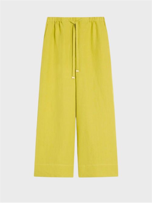 Cropped wide-leg linen jogging trousers S' MAX MARA | 2619131073600002